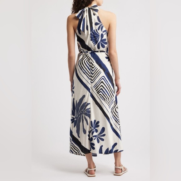 Nordstrom CIEBON Brynlee Halter Dress NWT Sold Out! Farm Rio Vibes 😍😍 - Picture 4 of 15